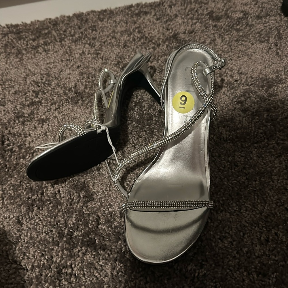 Silver heels